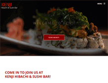 Tablet Screenshot of kenjirestaurant.com